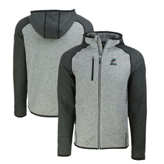 Miami Marlins Cutter & Buck Mainsail Full-Zip Hooded Jacket - MLB Jackets