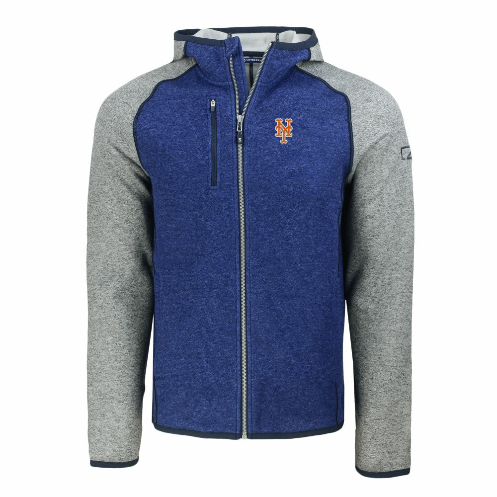 New York Mets Cutter & Buck Mainsail Full-Zip Hooded Jacket - MLB Jackets