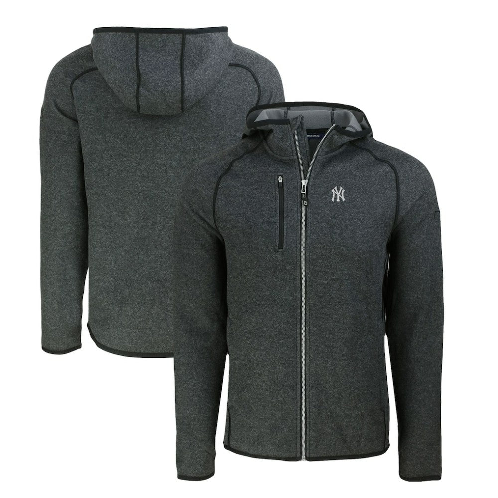 New York Yankees Cutter & Buck Mainsail Full-Zip Hooded Jacket - MLB Jackets