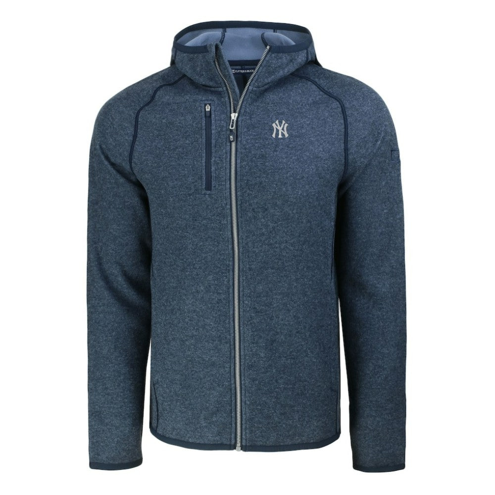 New York Yankees Cutter & Buck Mainsail Full-Zip Hooded Jacket - MLB Jackets