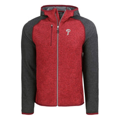 Philadelphia Phillies Cutter & Buck Mainsail Full-Zip Hooded Jacket - MLB Jackets