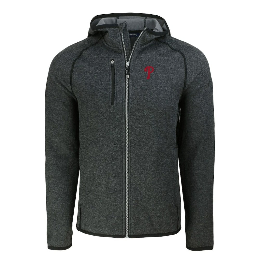 Philadelphia Phillies Cutter & Buck Mainsail Full-Zip Hooded Jacket - MLB Jackets