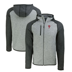 Philadelphia Phillies Cutter & Buck Mainsail Full-Zip Hooded Jacket - MLB Jackets