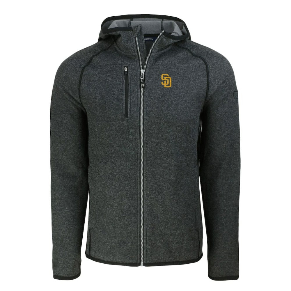 San Diego Padres Cutter & Buck Mainsail Full-Zip Hooded Jacket - MLB Jackets