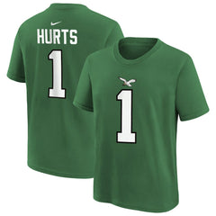 Philadelphia Eagles Jalen Hurts  Preschool Player Name & Number T-Shirt | NFL US