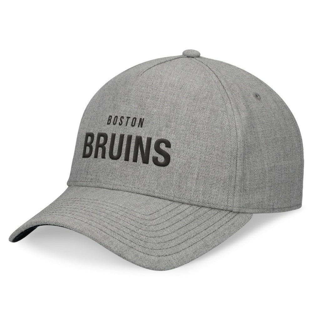 Boston Bruins Fanatics Elements A-Frame Leather Strapback Hat -  NHL Hats