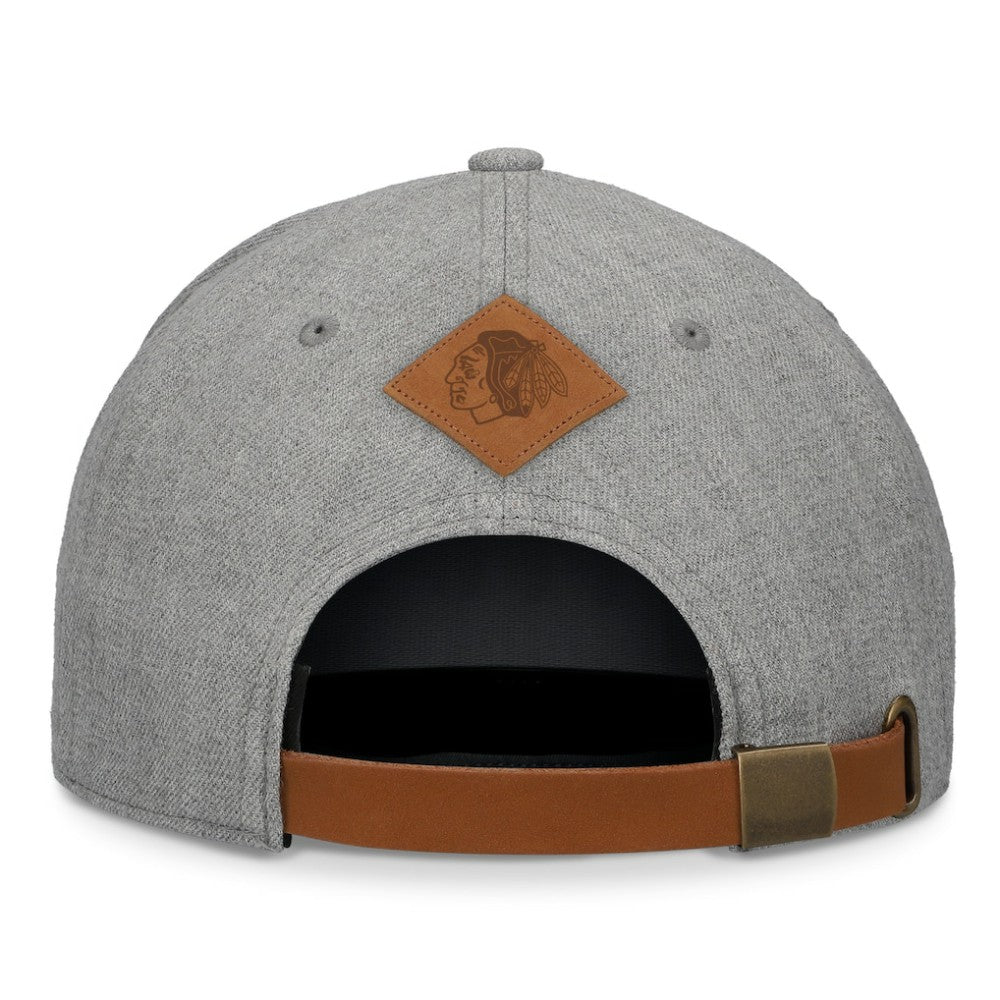 Chicago Blackhawks Fanatics Elements A-Frame Leather Strapback Hat -  NHL Hats