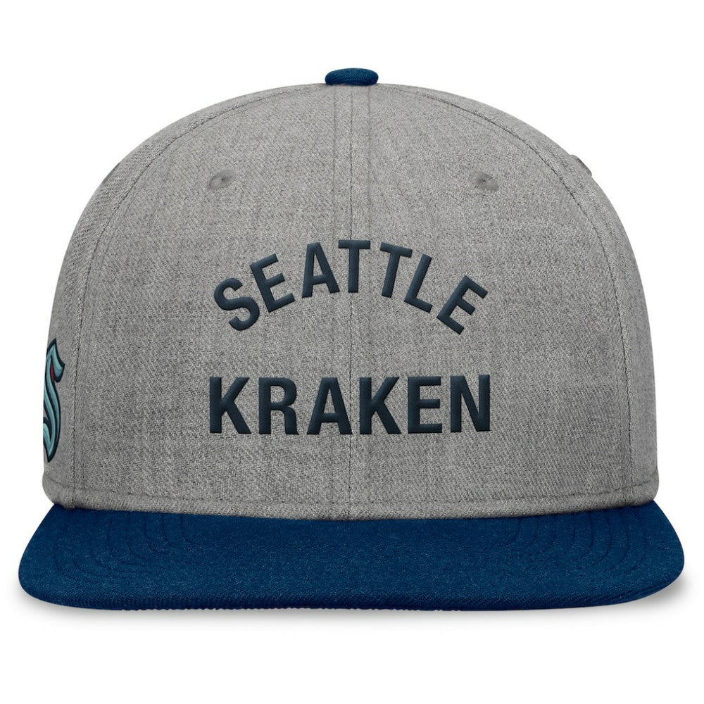 Seattle Kraken Fanatics Elements Flat Brim Leather Strapback Hat -  NHL Hats
