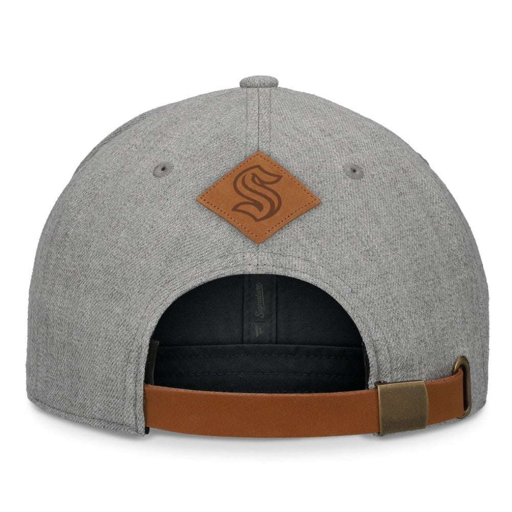 Seattle Kraken Fanatics Elements A-Frame Leather Strapback Hat -  NHL Hats