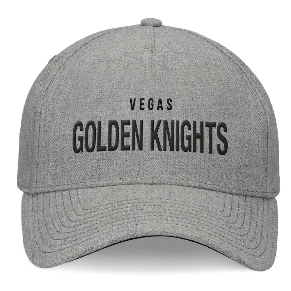 Vegas Golden Knights Fanatics Elements A-Frame Leather Strapback Hat -  NHL Hats