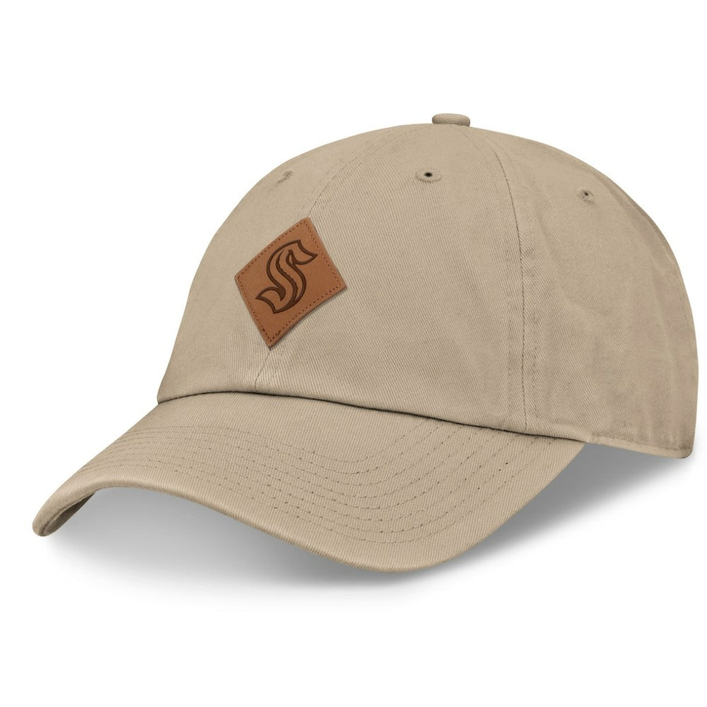 Seattle Kraken Fanatics Elements Unstructured Patch Leather Strapback Hat -  NHL Hats