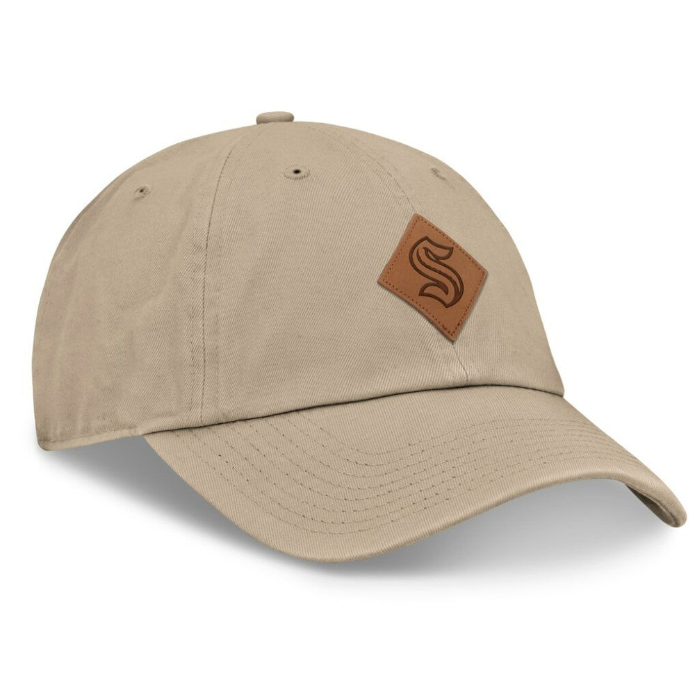 Seattle Kraken Fanatics Elements Unstructured Patch Leather Strapback Hat -  NHL Hats