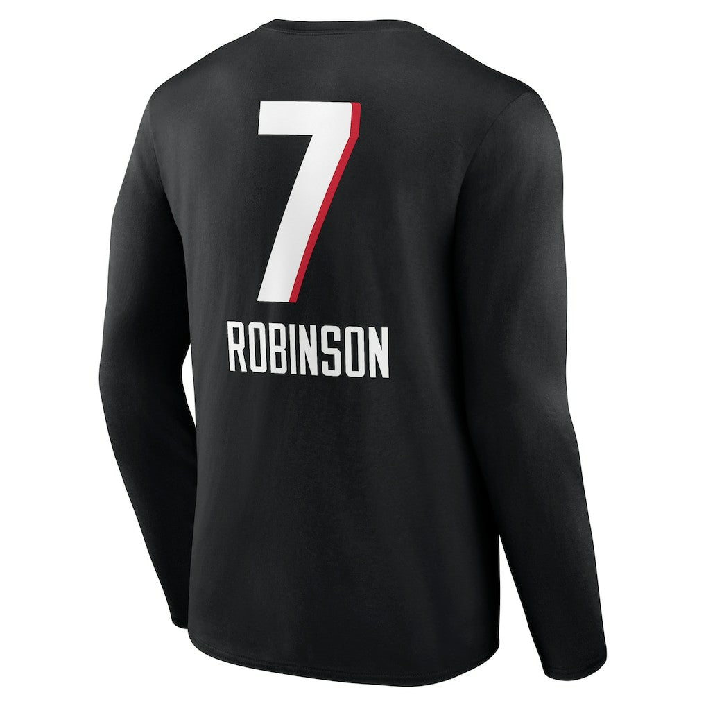 Atlanta Falcons Bijan Robinson  Team Wordmark Name & Number Long Sleeve T-Shirt | NFL Sale