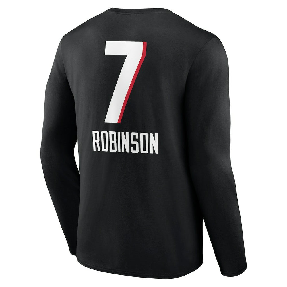 Atlanta Falcons Bijan Robinson  Team Wordmark Name & Number Long Sleeve T-Shirt | NFL Sale