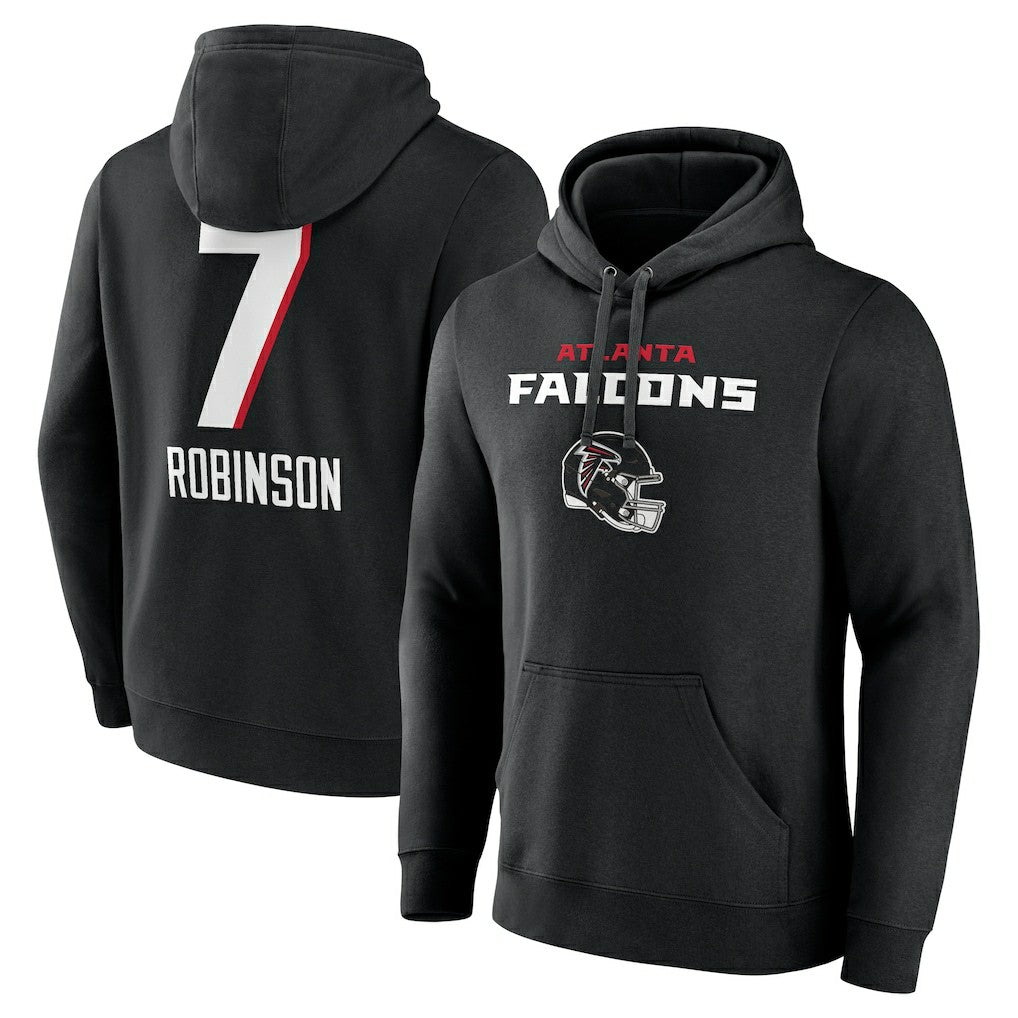 Atlanta Falcons Bijan Robinson  Team Wordmark Name & Number Pullover Hoodie | NFL On sale