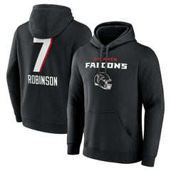 Atlanta Falcons Bijan Robinson  Team Wordmark Name & Number Pullover Hoodie | NFL On sale