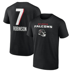 Atlanta Falcons Bijan Robinson  Team Wordmark Name & Number T-Shirt | NFL Online