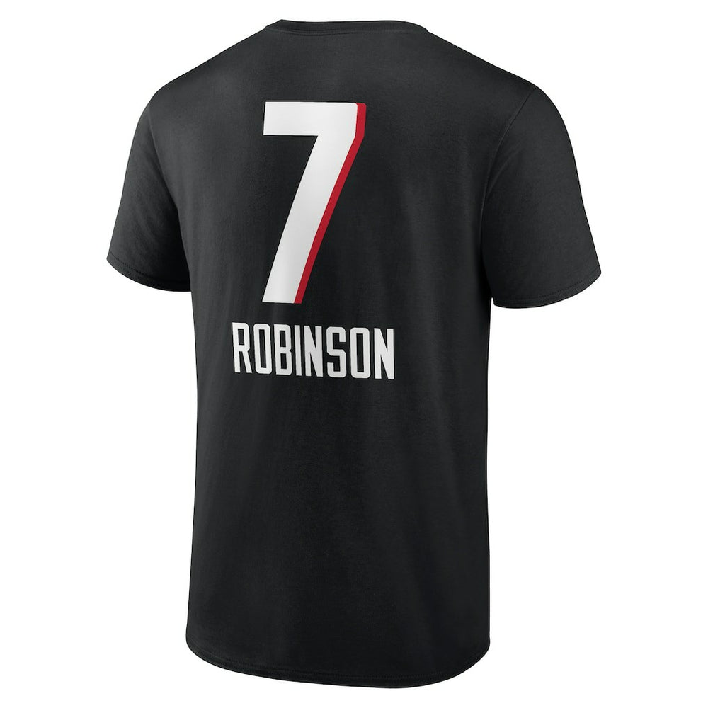 Atlanta Falcons Bijan Robinson  Team Wordmark Name & Number T-Shirt | NFL Online