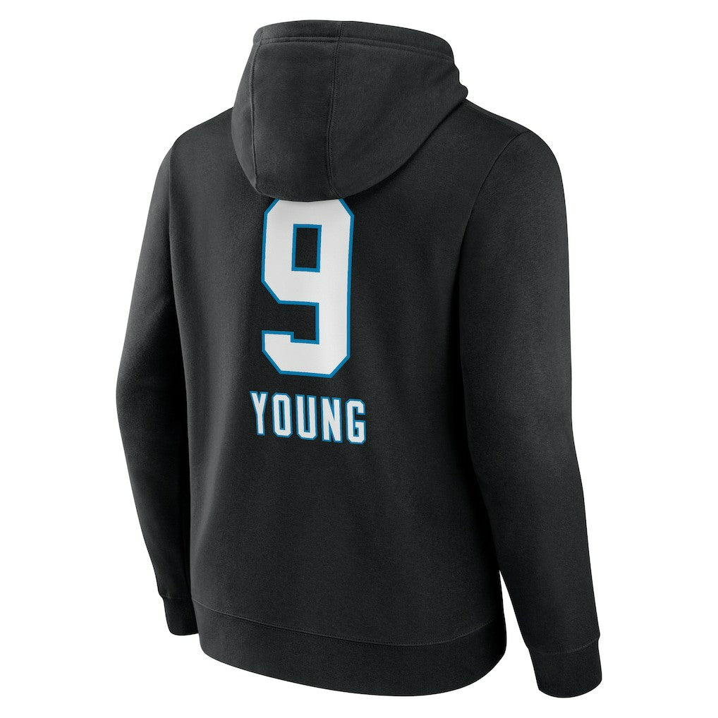 Carolina Panthers Bryce Young  Team Wordmark Name & Number Pullover Hoodie | NFL Outlet
