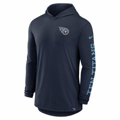 Tennessee Titans Blitz Tri-Blend Dri-FIT Long Sleeve Hoodie T-Shirt | NFL Outlet