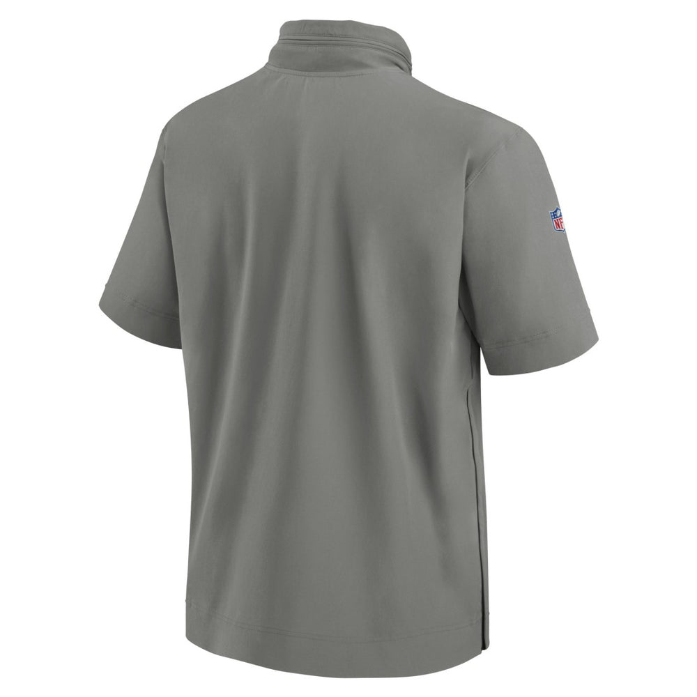 Detroit Lions 2024 Sideline Coach Short Sleeve Half-Zip Hoodie Jacket | NFL Near me
