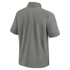 Detroit Lions 2024 Sideline Coach Short Sleeve Half-Zip Hoodie Jacket | NFL Near me