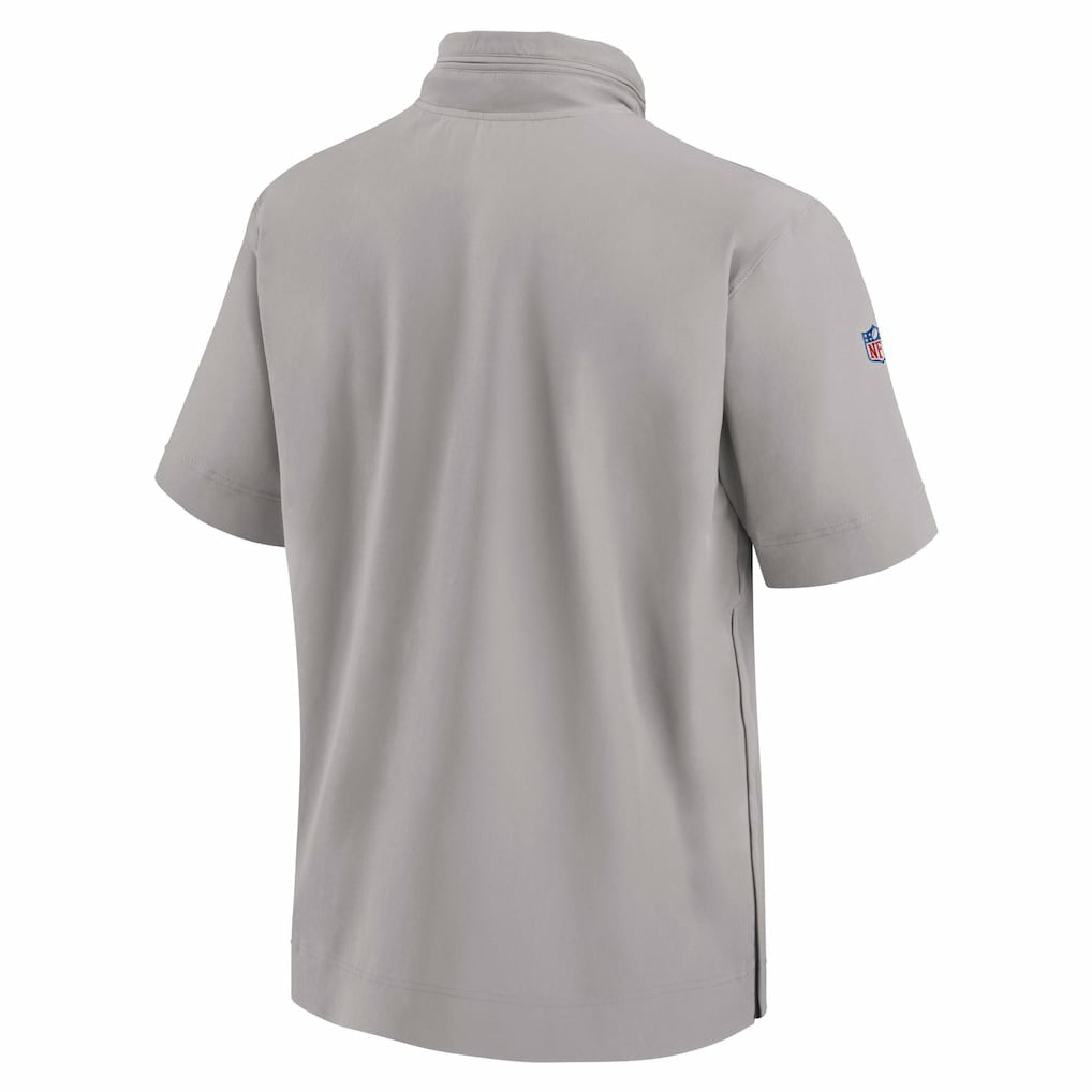 Miami Dolphins 2024 Sideline Coach Short Sleeve Half-Zip Hoodie Jacket | NFL Discount