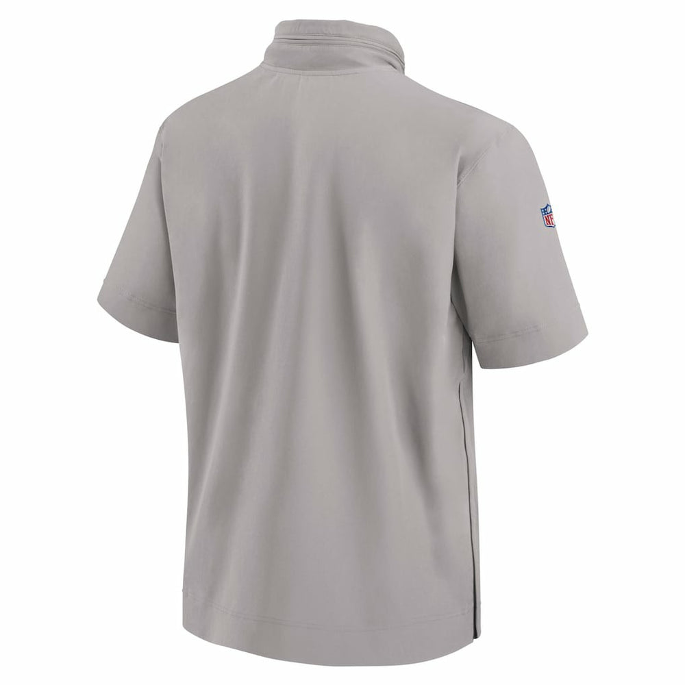Miami Dolphins 2024 Sideline Coach Short Sleeve Half-Zip Hoodie Jacket | NFL Discount
