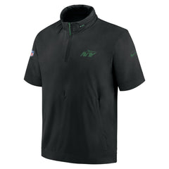 New York Jets 2024 Sideline Coach Short Sleeve Half-Zip Hoodie Jacket | NFL Near me