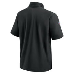 New York Jets 2024 Sideline Coach Short Sleeve Half-Zip Hoodie Jacket | NFL Near me