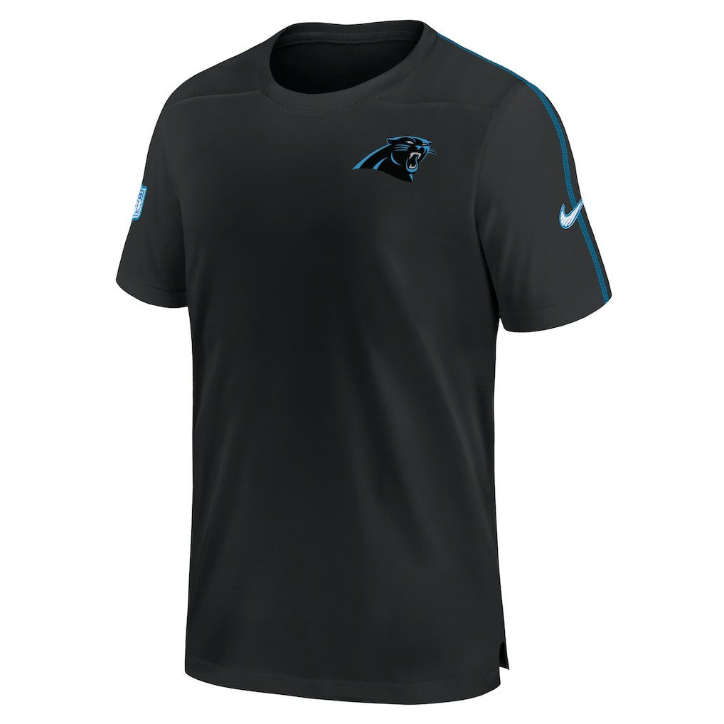 Carolina Panthers 2024 Sideline Coach UV Performance T-Shirt | NFL Hot