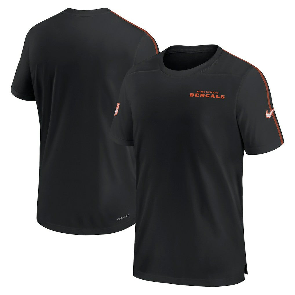 Cincinnati Bengals 2024 Sideline Coach UV Performance T-Shirt | NFL Sale