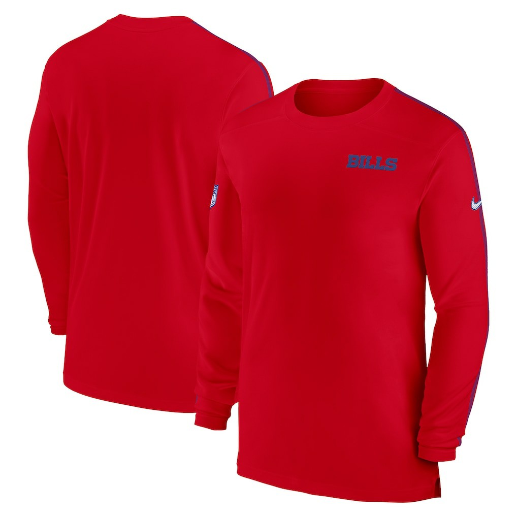 Buffalo Bills Sideline Coach UV Performance Long Sleeve T-Shirt | NFL US