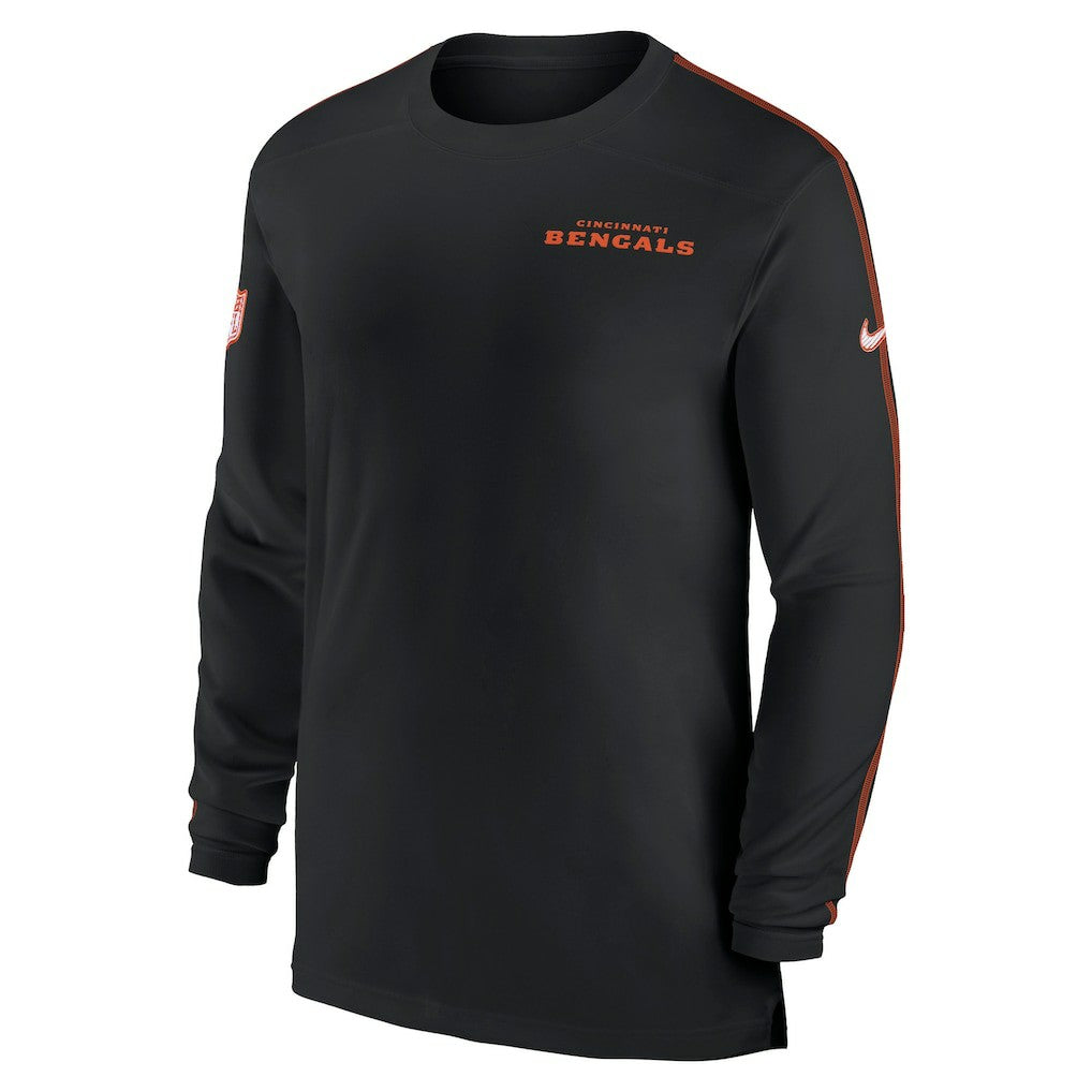 Cincinnati Bengals Sideline Coach UV Performance Long Sleeve T-Shirt | NFL Sale