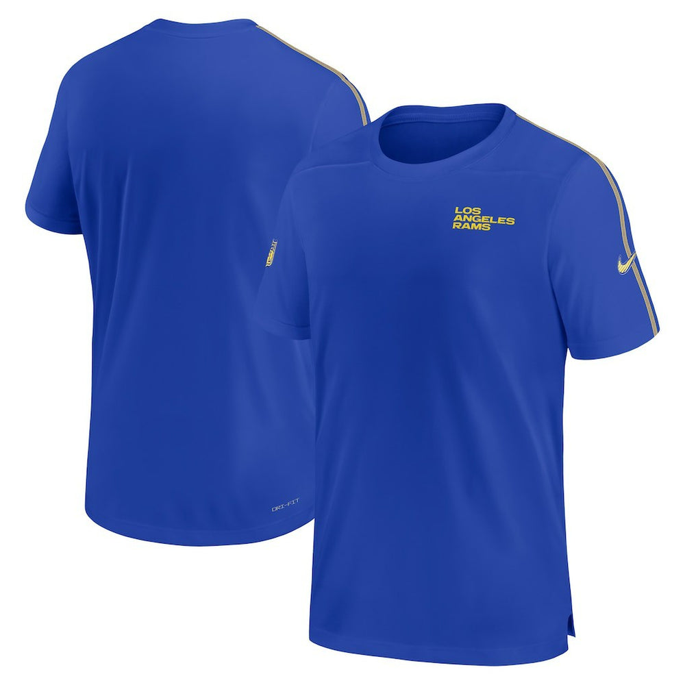 Los Angeles Rams 2024 Sideline Coach UV Performance T-Shirt | NFL Hot