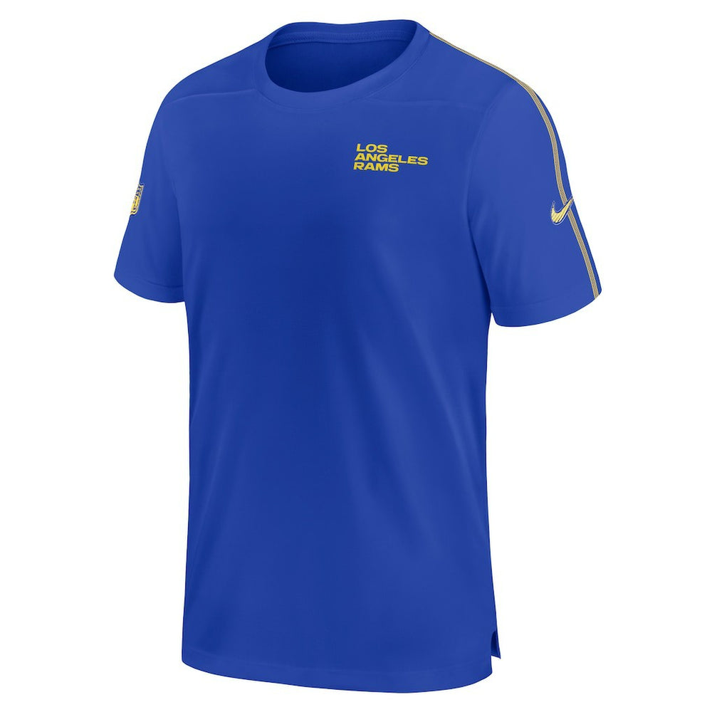 Los Angeles Rams 2024 Sideline Coach UV Performance T-Shirt | NFL Hot
