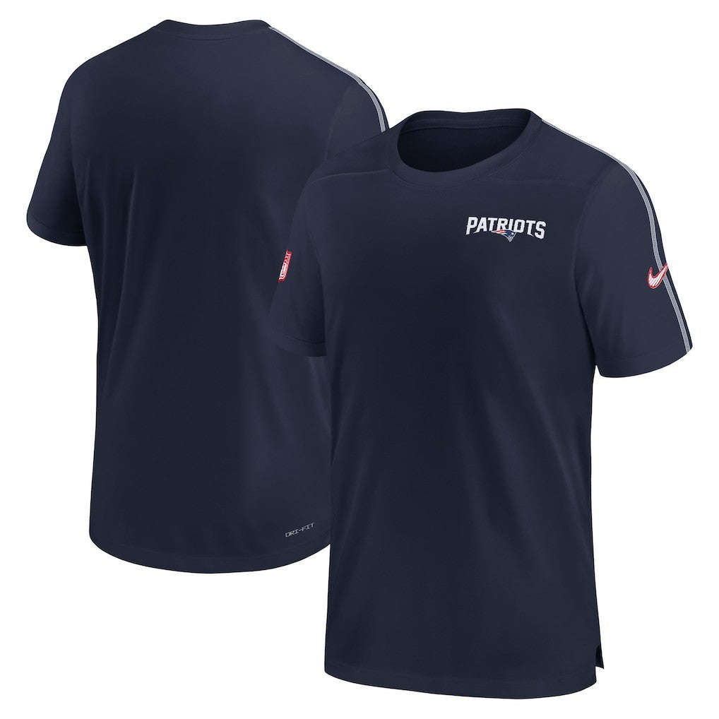 New England Patriots 2024 Sideline Coach UV Performance T-Shirt | NFL New