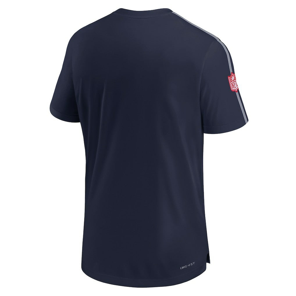New England Patriots 2024 Sideline Coach UV Performance T-Shirt | NFL New