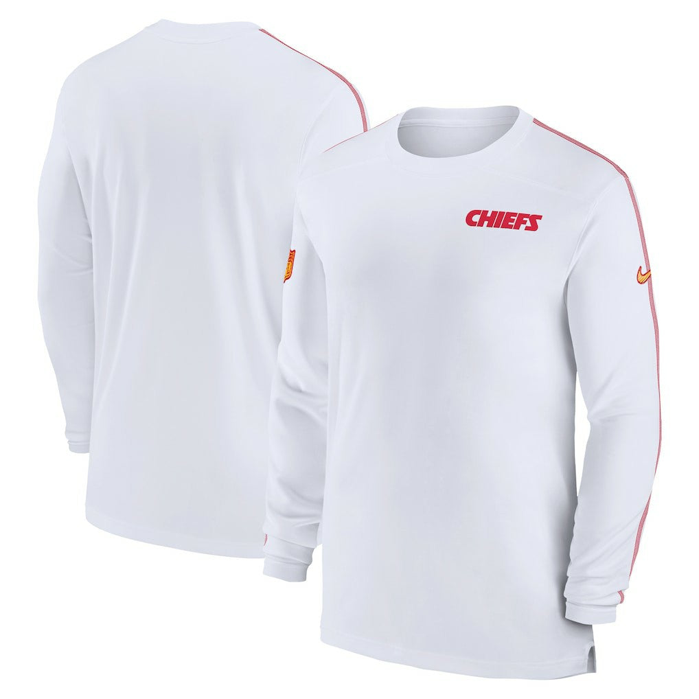 Kansas City Chiefs Sideline Coach UV Performance Long Sleeve T-Shirt | NFL New