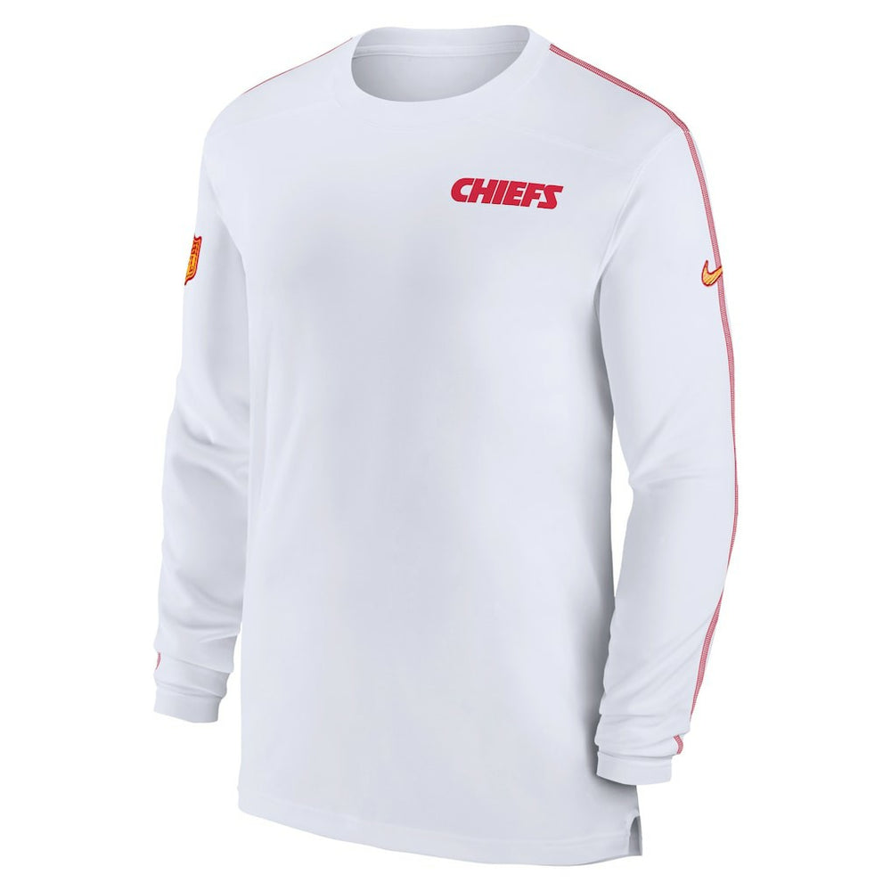 Kansas City Chiefs Sideline Coach UV Performance Long Sleeve T-Shirt | NFL New