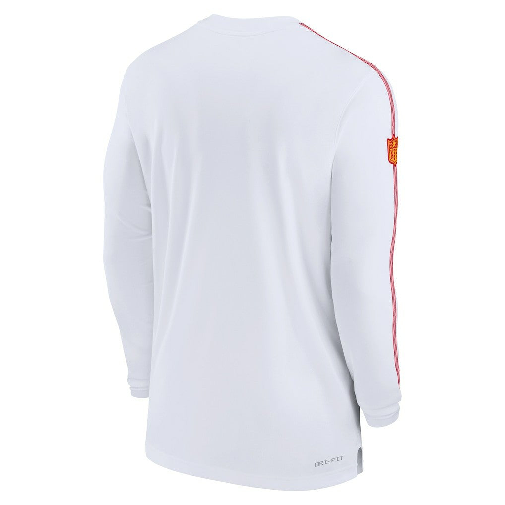 Kansas City Chiefs Sideline Coach UV Performance Long Sleeve T-Shirt | NFL New