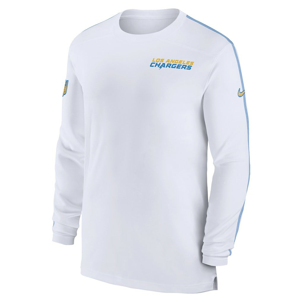 Los Angeles Chargers Sideline Coach UV Performance Long Sleeve T-Shirt | NFL US
