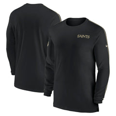 New Orleans Saints Sideline Coach UV Performance Long Sleeve T-Shirt | NFL New