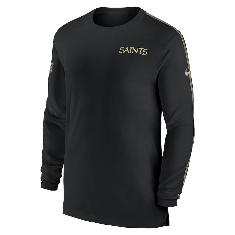 New Orleans Saints Sideline Coach UV Performance Long Sleeve T-Shirt | NFL New