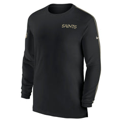 New Orleans Saints Sideline Coach UV Performance Long Sleeve T-Shirt | NFL New