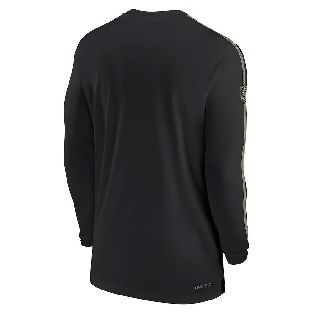 New Orleans Saints Sideline Coach UV Performance Long Sleeve T-Shirt | NFL New