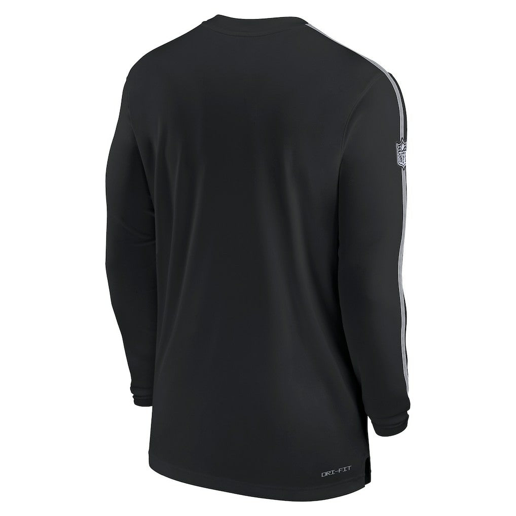 Philadelphia Eagles Sideline Coach UV Performance Long Sleeve T-Shirt | NFL Outlet