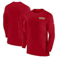 San Francisco 49ers Sideline Coach UV Performance Long Sleeve T-Shirt | NFL Outlet