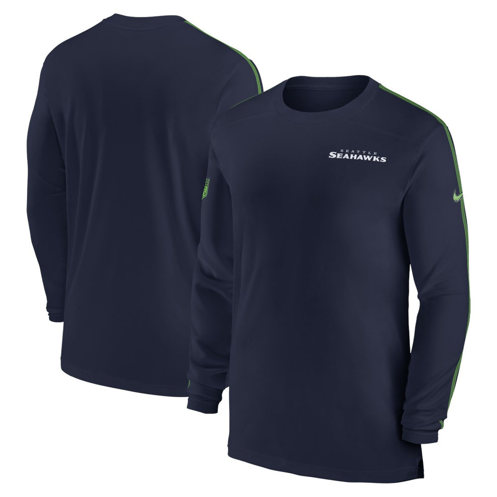 Seattle Seahawks Sideline Coach UV Performance Long Sleeve T-Shirt | NFL Online
