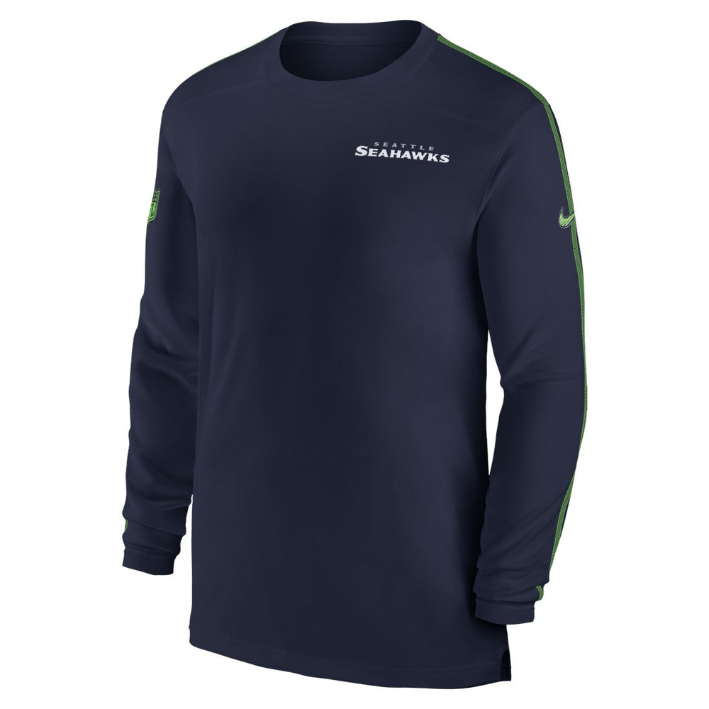 Seattle Seahawks Sideline Coach UV Performance Long Sleeve T-Shirt | NFL Online